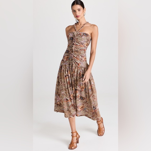 Ulla Johnson Dresses & Skirts - ULLA JOHNSON
Marcella ruched floral-print cotton-jersey midi dress